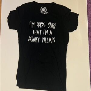 HP🎊🎊Black Graphic T-Shirt with Disney Villains